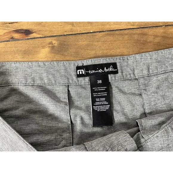 Travis Mathew Men's Gray Palm Tree Golf Shorts Size 38 - Picture 3 of 13